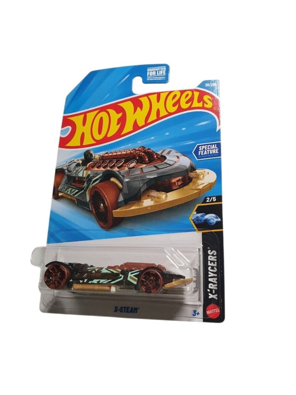 Hot Wheels X Racers X Steam Special Feature Diecast Vehicle Clear Body Toy Fast